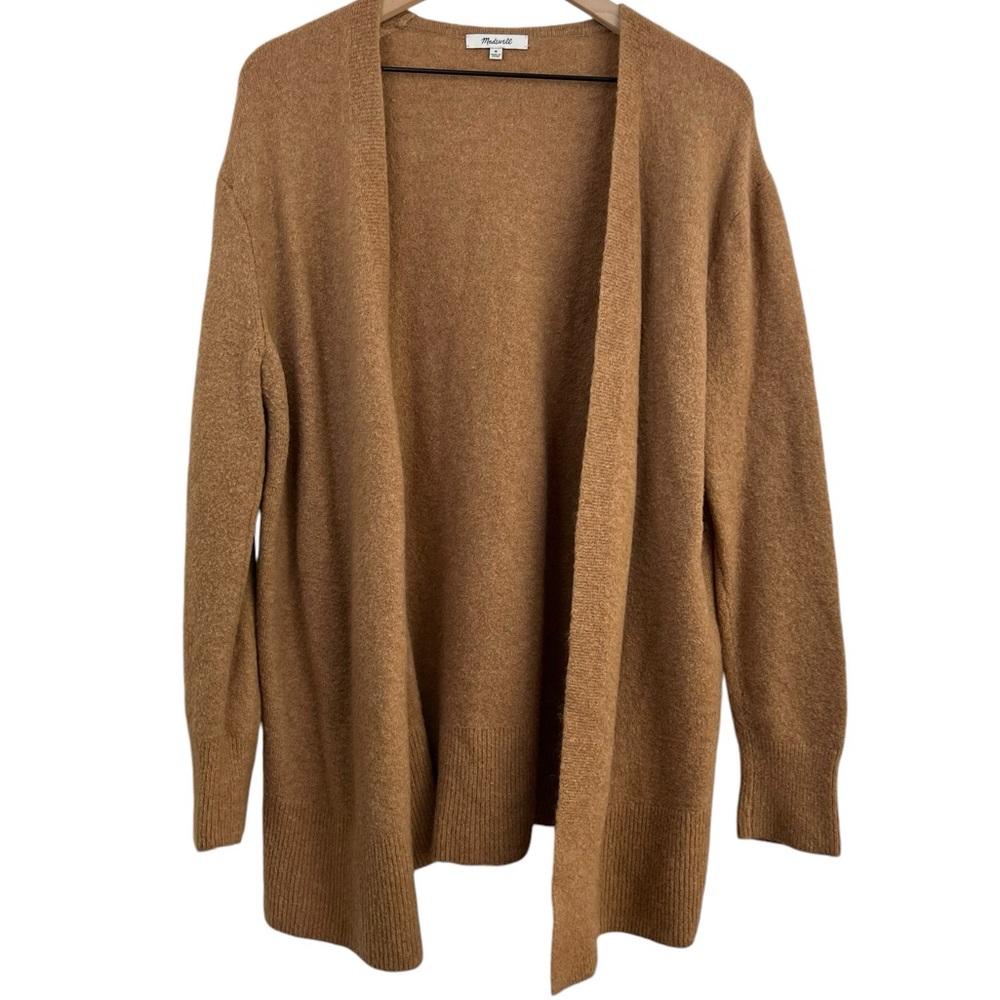 Madewell Women Open Cardigan Sweater Medium Brown